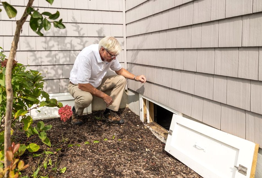 Exterior Basement Waterproofing in Akron — detail view